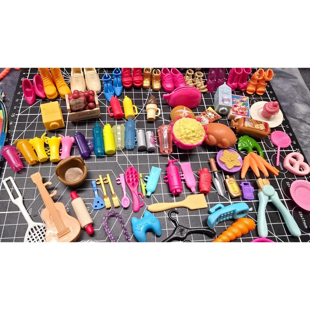 Barbie Chelsea Doll Accessory Lot Horses Pets Shoes Food Bags 100+ Pieces